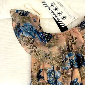 Boutique midi floral dress with tags